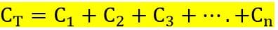 parallels capacitance equation