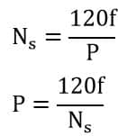 synchronous speed formula