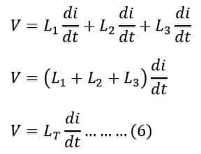 inductor in series- voltage equation