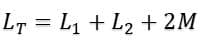 inductor formula of Cumulatively coupled series inductors