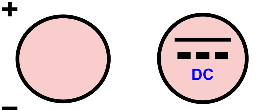 DC-direct current symbol