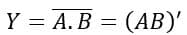  Boolean expression of a two-input NAND gate