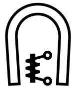 symbol of moving iron instrument 