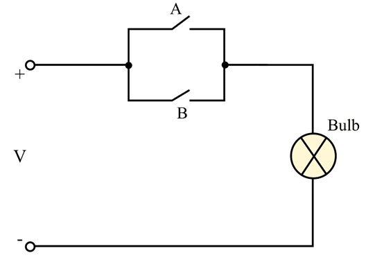 Electrical Equivalent Circuit of OR Gate