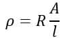 resistivity formula