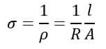 conductivity formula