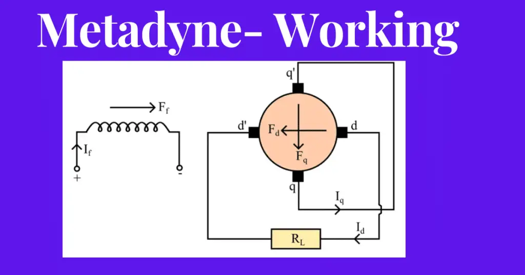 What is a Metadyne? Construction, Working, and Applications explained