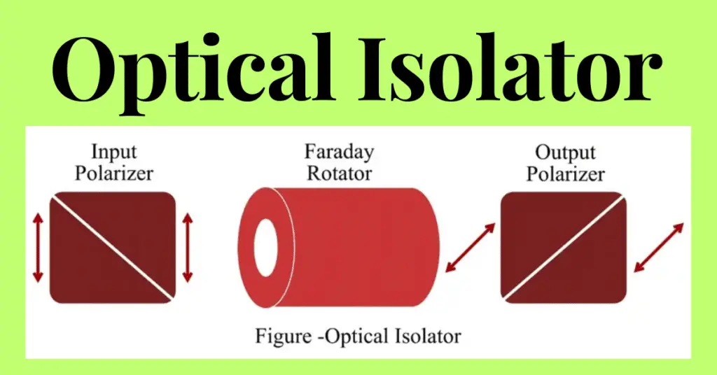 Optical Isolator- Definition, Components, Types, Working & Applications