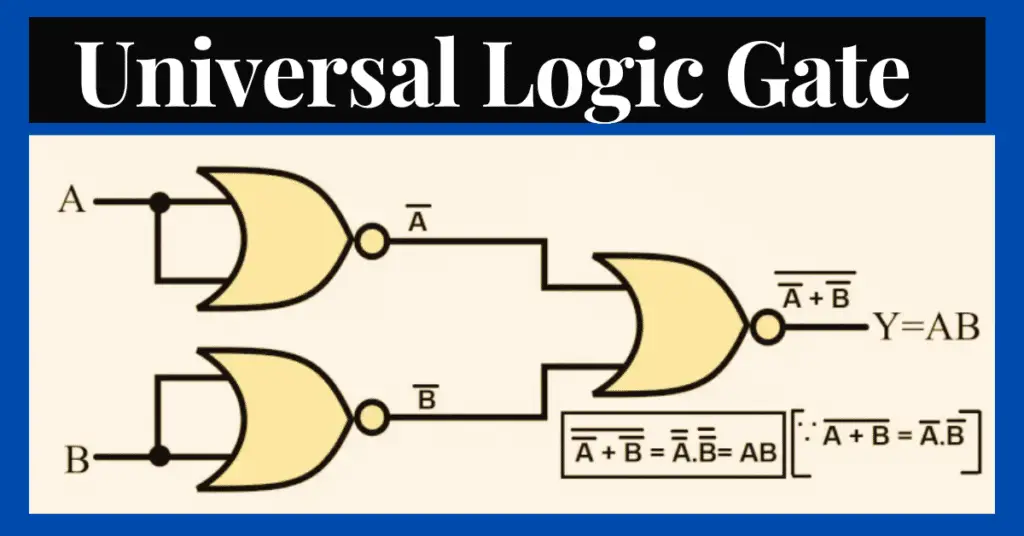 Universal Logic Gate: NAND Gate and NOR Gate as Universal Gate explained