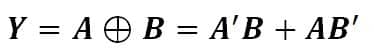 Boolean Expression of  ex or Gate