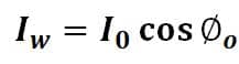 Core loss component of current of the transformer