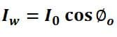 formula for Working Component Iw
