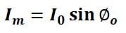 formula for Magnetizing Component Im 