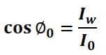 formula for Power Factor of Transformer 