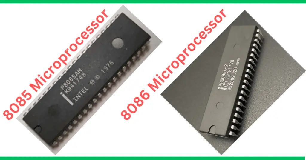 difference between 8085 and 8086
