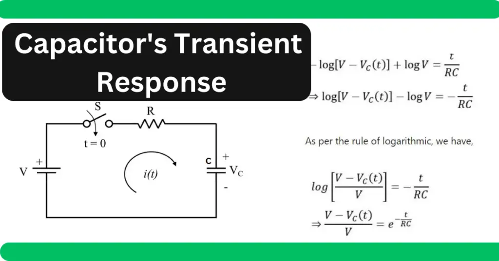 Transient Response of Capacitor- RC Circuit Transient Behavior