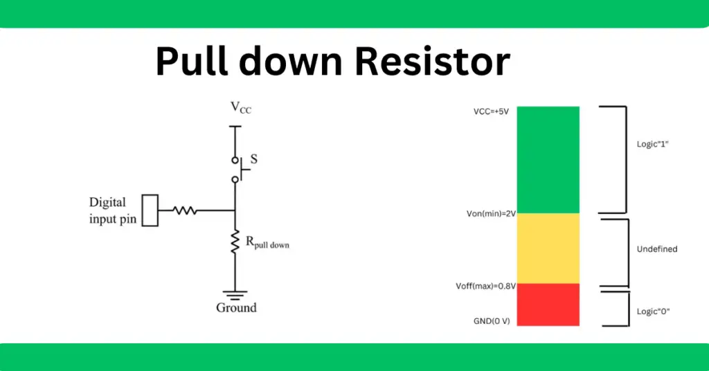 Pull Down Resistor- Working, Formula and Applications explained