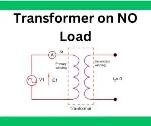 Transformer on NO Load Condition- Phasor Diagram of Transformer