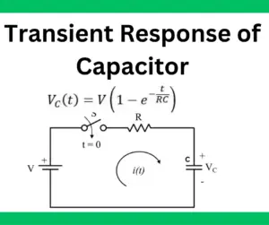Transient Response of Capacitor- RC Circuit Transient Behavior