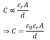Parallel Plate Capacitor Formula
