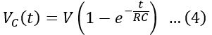 charging equation of capacitor- transient response of capacitor