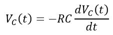 voltage across capacitor during discharge