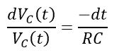 transient response of capacitor - voltage across capacitor during discharge