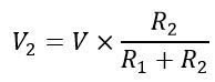 voltage across resistor R2