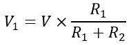 voltage across resistor R1