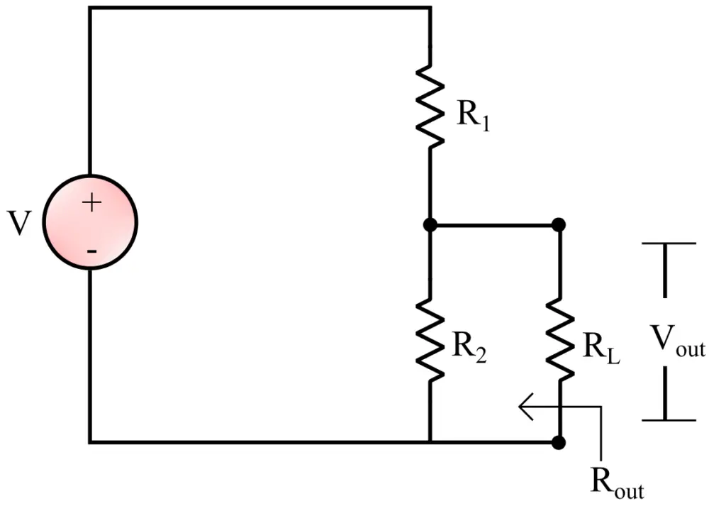 Loaded Voltage Divider circuit diagram