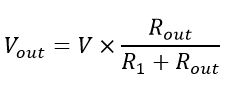  output voltage of the circuit under load