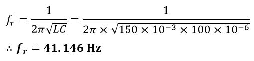 soled problem-Resonant frequency 