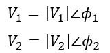 polar form of phasors