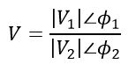 divison of phasor