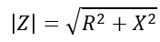 formula for magnitude of the complex impedance