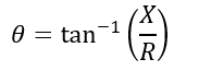 formula for angle of the impedance