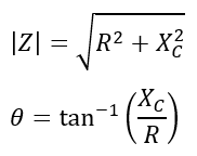 phase angle of RC circuit