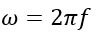 angular velocity