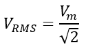 RMS value of sinusoidal wave