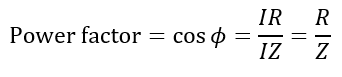 power factor in rl circuit