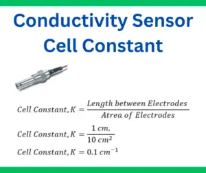 Conductivity Cell Constant of Conductivity Sensor