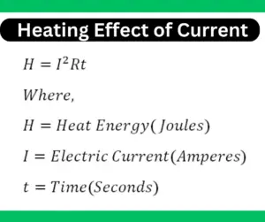 Heating Effect of Electric Current