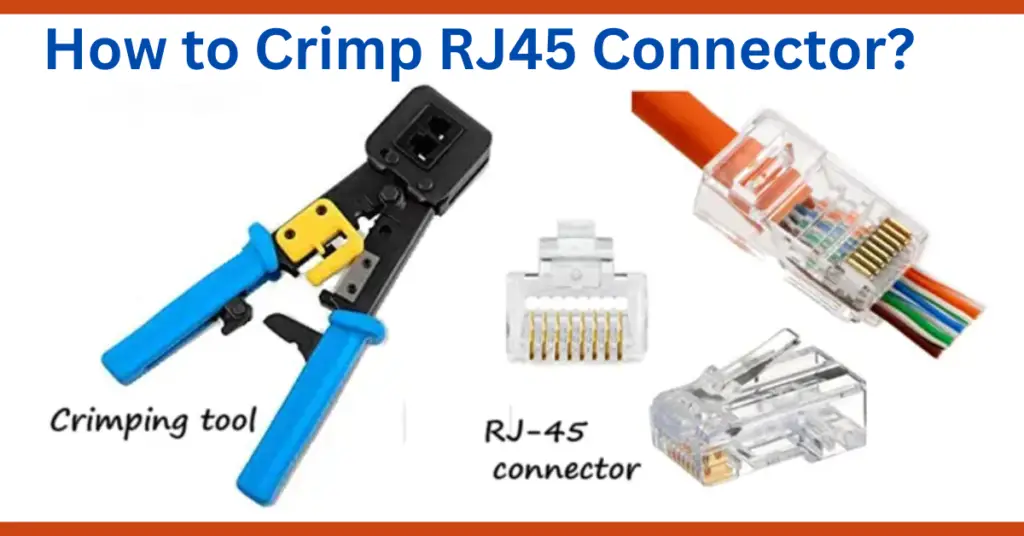 rj45 crimping tool and crmping procedure