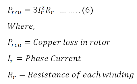 rotor copper loss in power flow diagram of induction motor