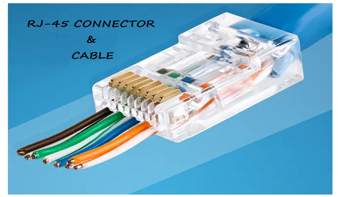 RJ45 connector and cable