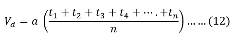 drift velocity formula derivation