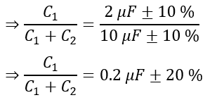 solved example 2 on Capacitive Voltage Divider