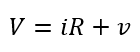 voltage drop across the resistor and voltage across the capacitor, 