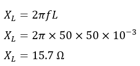 inductive reactance-solved problem