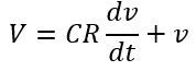 voltage equation of capacitor